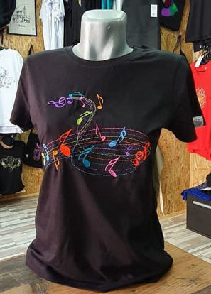 Poza cu Tricou Note Muzicale